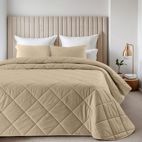 Edredão Com Almofadas Cheias Nali Bege