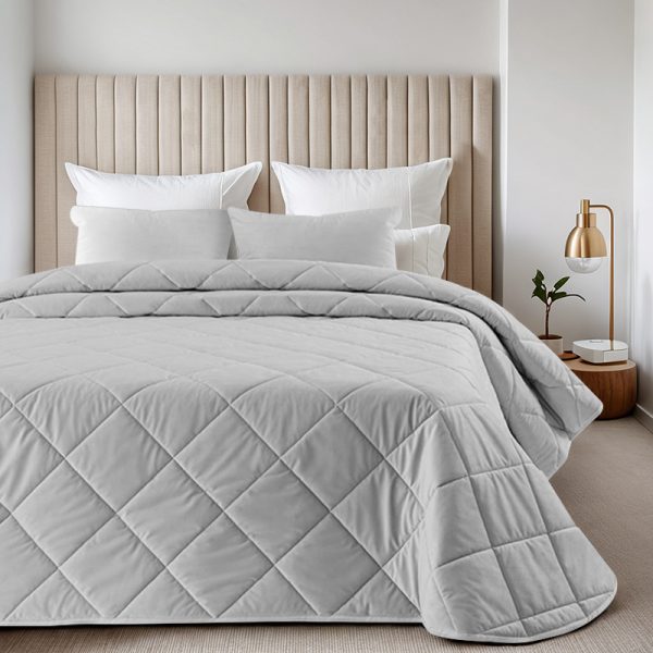 Edredão Com Almofadas Cheias Nali Cinza
